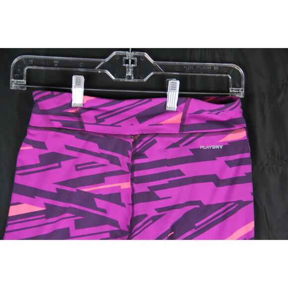 Reebok PW3R Leggings Women's Small Compression Fit Capri Pants Purple PLayDry - Picture 4 of 9